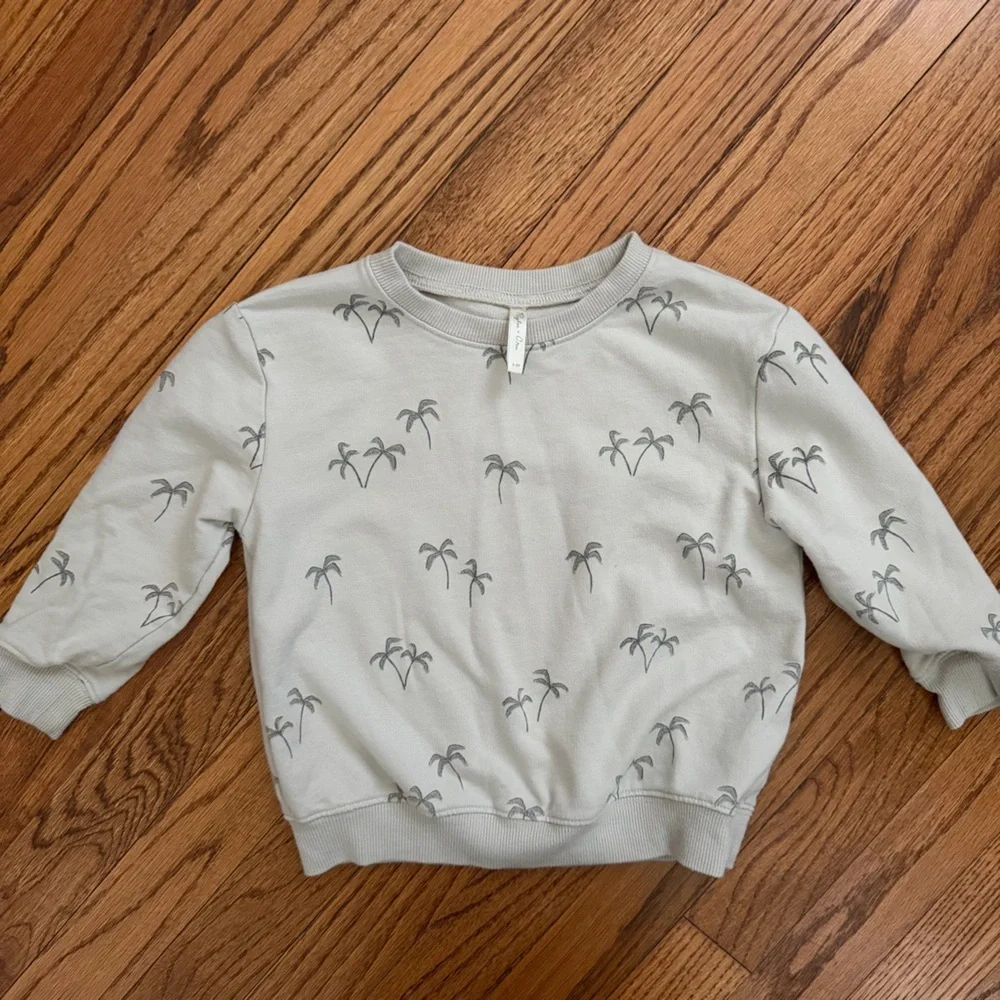 Kids Rylee + Cru Sweatshirt, Palm trees. Size: 2-3T